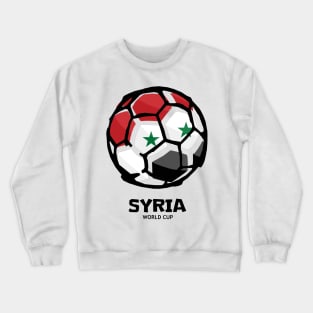 Syria Football Country Flag Crewneck Sweatshirt